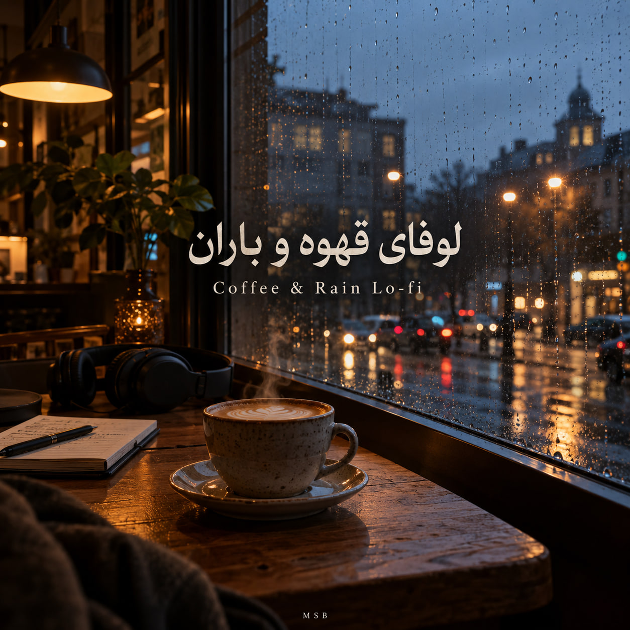 لوفای قهوه و باران